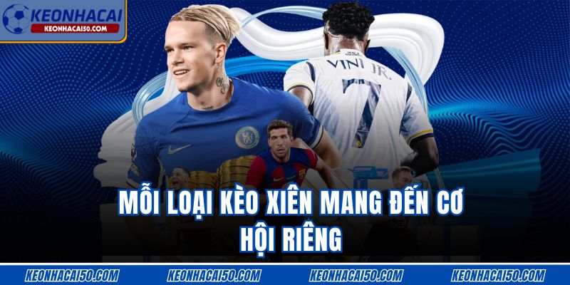 Mỗi loại kèo xiên mang đến cơ hội riêng