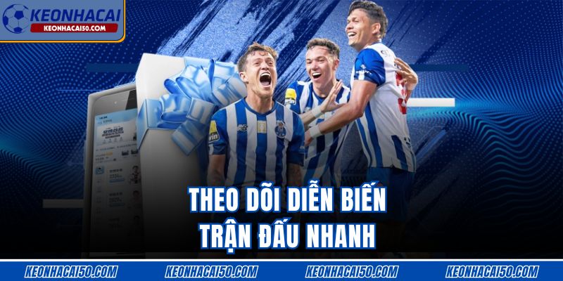 Theo dõi diễn biến trận đấu nhanh